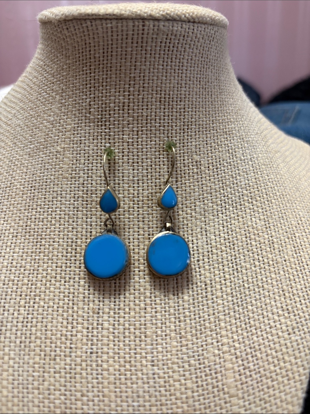 Turquoise Blue Drop Earrings - Women's Dangle Jewelry